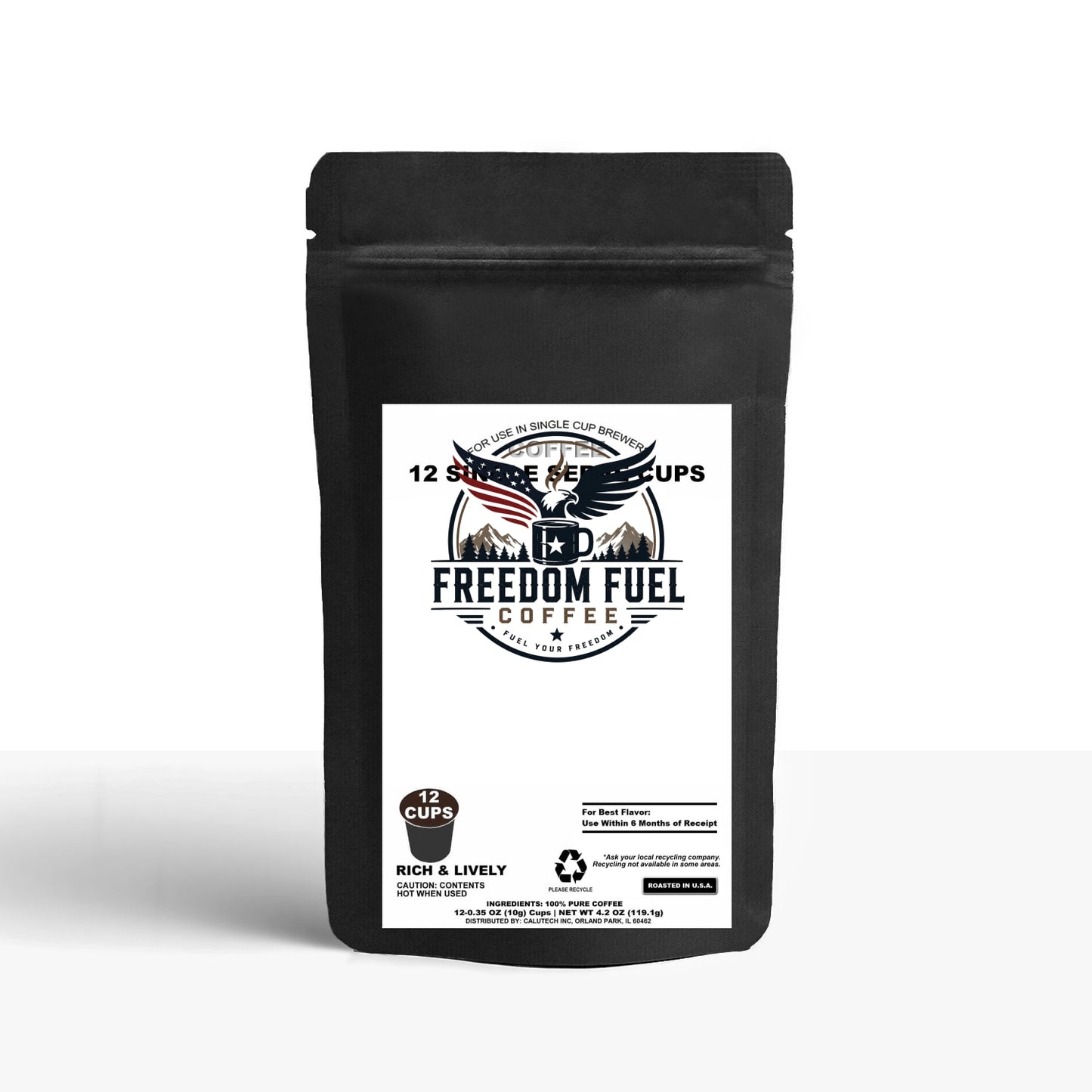 12 Pack Single Serve Coffee Capsules